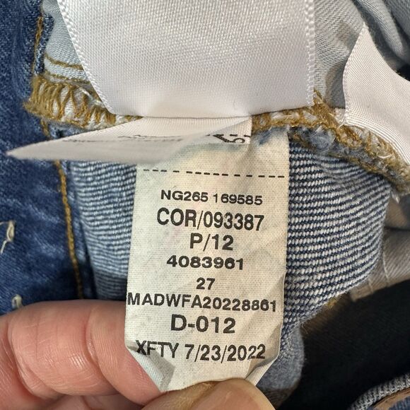 Madewell Balloon Jeans Classic Blue Denim High Rise Women Size 27x26" - Picture 11 of 11